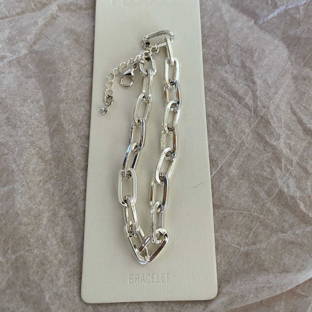 NWT- Old Navy - silver, costume jewelry bracelet